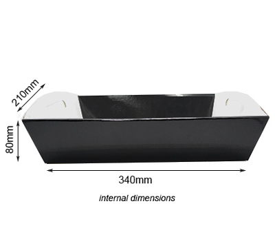 hamper tray with handles lge (10pcs) -black #2