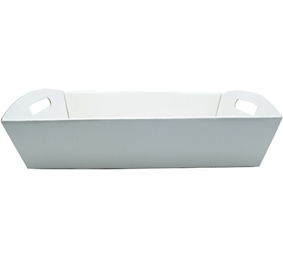 hamper tray with handles lge (10pcs) -white