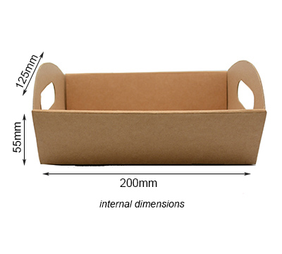 hamper tray with handles sml (10pcs) -natural #2
