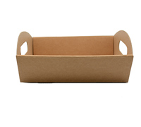 hamper tray with handles sml (10pcs) -natural