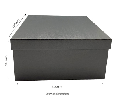 gift box easy gift large (10pcs)-black linen #2