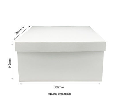gift box easy gift large (10pcs)-white linen #2