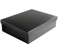 gift box easy shirt large (10pcs)-black linen