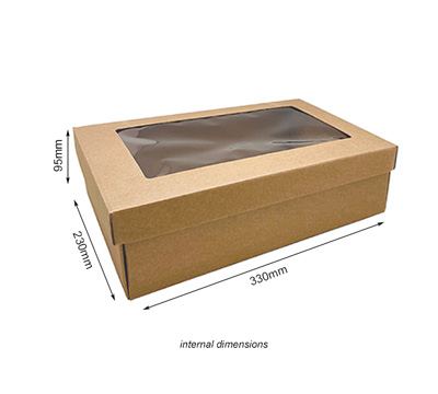 gift box easy window shirt small (10pcs)-natural #3