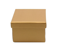 gift box pack - cube - gold