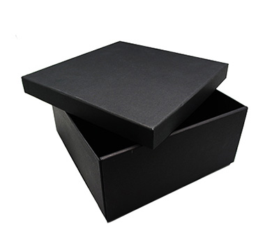 gift box base-lid squared2 (3pcs) - black linen #2