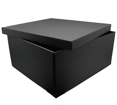gift box base-lid large gift (3pcs) - black linen #2