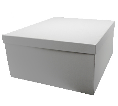 gift box base-lid large gift (3pcs) - white linen #1