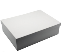 gift box pack - base&lid small shirt - white linen