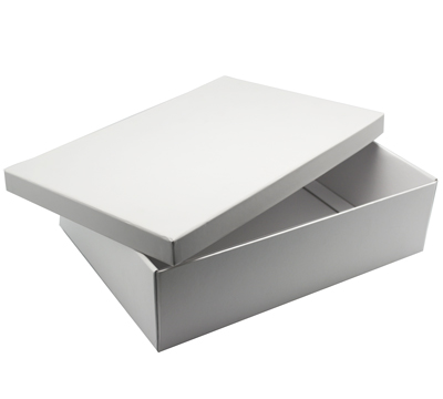 gift box base-lid small shirt (3pcs) - white linen #2
