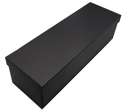 gift box base-lid wine 1 (3pcs) - black linen
