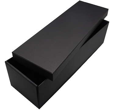 gift box base-lid wine 1 (3pcs) - black linen #2