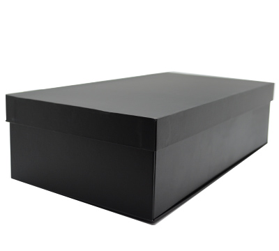 gift box base-lid wine 2 (3pcs) - black linen #1