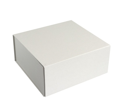 gift box magnetic squared2 (3pcs) - white linen #1