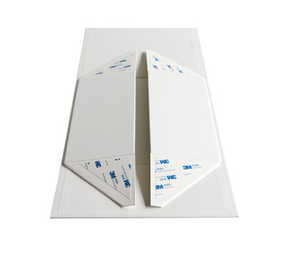 gift box magnetic squared2 (3pcs) - white linen #4