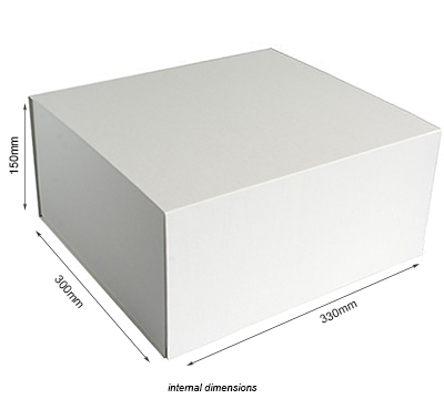 gift box magnetic large gift (3pcs) - white linen #5