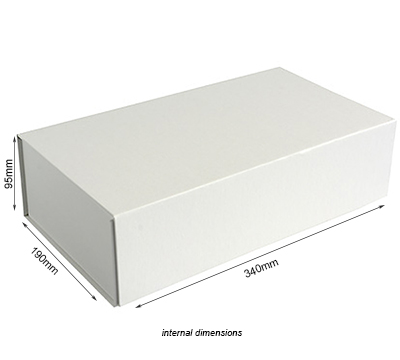 gift box magnetic wine 2 (3pcs) - white linen #5