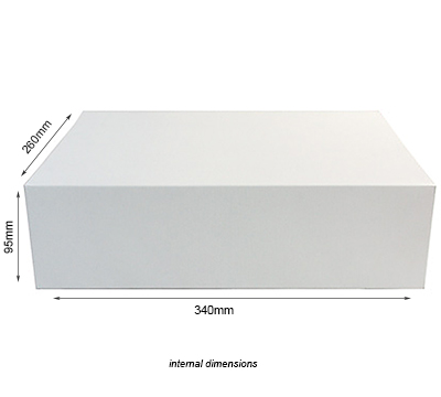 gift box magnetic triple (3pcs) -  white linen #5