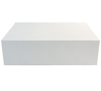 gift box magnetic triple (3pcs) -  white linen