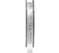10mm merry christmas print (3pcs) - white silver
