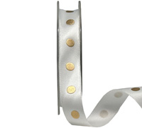 15mm essential spot white (3pcs) - metallic gold