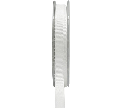 10mm classic grosgrain (3pcs) - white
