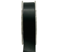 25mm double sided satin (3pcs)-black