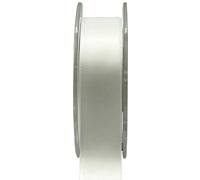25mm double sided satin (3pcs)-white