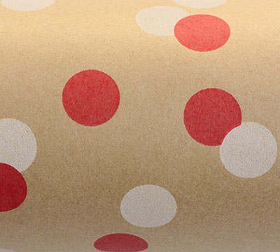 10m confetti kraft slim-wrap pack-red-white