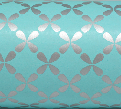 10m clover slim-wrap pack- silver on tiffany