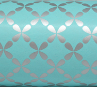 10m clover slim-wrap pack- silver on tiffany