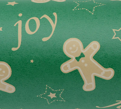 10m gingie kraft slim-wrap pack-green-white
