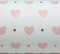 10m heartz n dotz slim-wrap pack-pink-gold