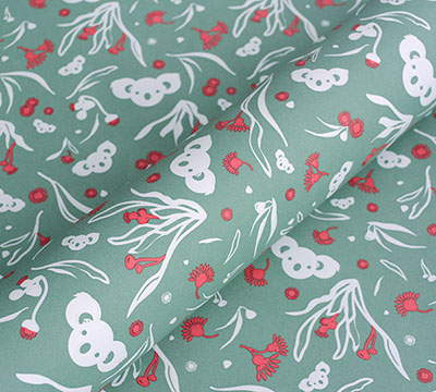 10m koala slim-wrap pack -sage-scarlet on white kraft #2