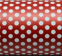 10m lots of dots slim-wrap pack-red-white