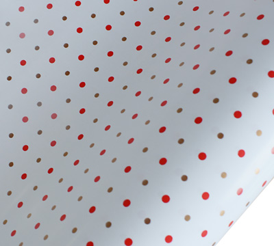 10m mini dots wrap-red-gold #2