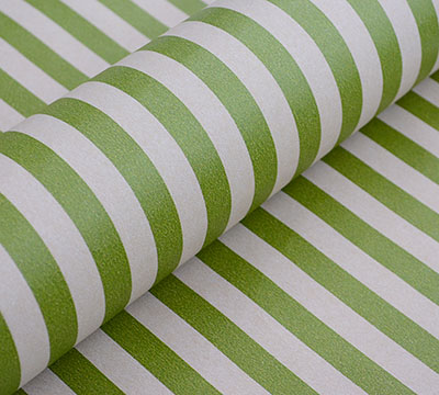10m stripe kraft slim-wrap pack-olive-white #2