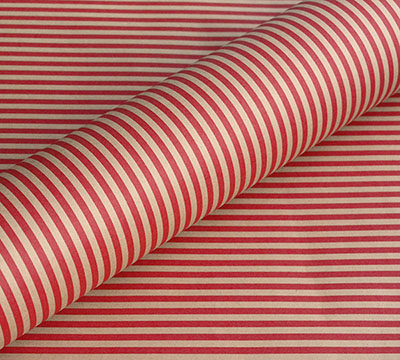 10m mini stripe kraft slim-wrap pack-red #2