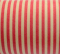 10m mini stripe kraft slim-wrap pack-red