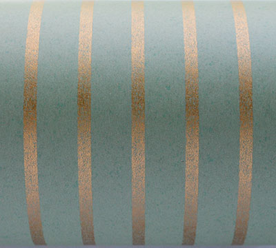 10m mini kraft stripe wrap-sage-gold