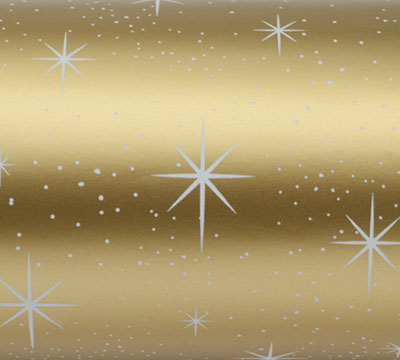 10m twinkling stars slim-wrap pack metallic gold