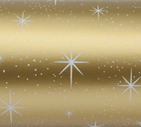 10m twinkling stars slim-wrap pack metallic gold