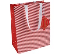 gift bag - large - candy cane