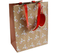 gift bag large rudolph (5pcs)