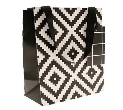 gift bag medium aztec (5pcs) - black
