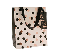gift bag medium confetti (5pcs) - black-gold