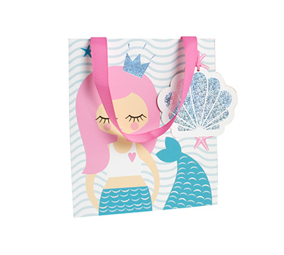 gift bag medium mermaid (5pcs)