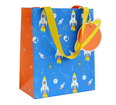 gift bag medium rocket into space (5pcs)