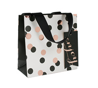 gift bag - small - confetti black/gold