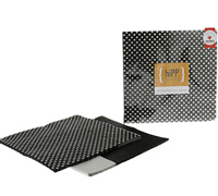 napkins reversible 3ply (3pcs) - black polkadot-splice